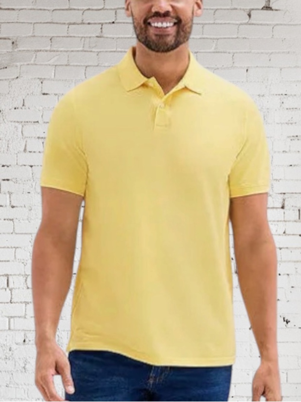 Harbor Bay by DXL Men's Cotton Short-Sleeve Polo Shirt